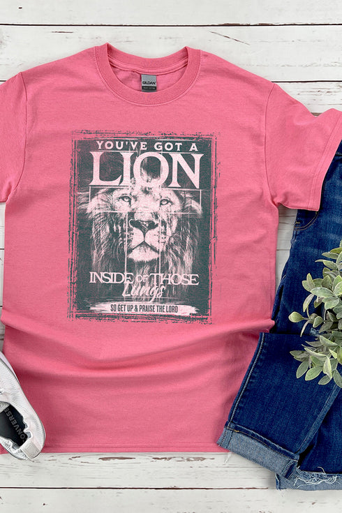 Lion Inside Those Lungs Dri-Power 50/50 Tee