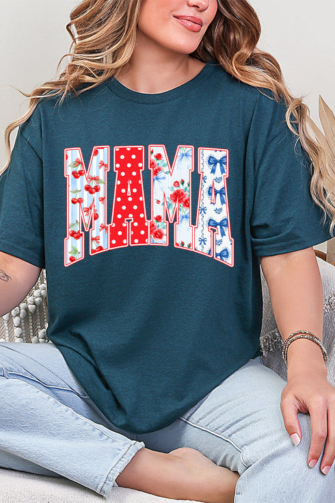 Sweet Cherry Mama Short Sleeve Relaxed Fit T-Shirt