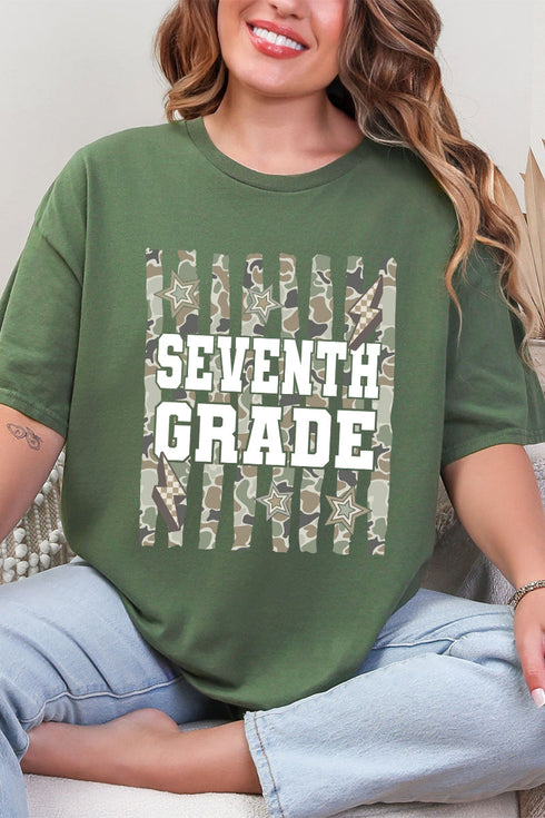 Camo School Era: Sixth To Tenth Grade Short Sleeve Relaxed Fit T-Shirt *Choose Your Grade
