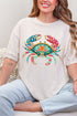 Seaside Sparkle Crab Short Sleeve Relaxed Fit T-Shirt