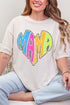 Wild Mama Bright Leopard Short Sleeve Relaxed Fit T-Shirt