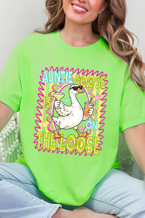 Auntie Goose On The Loose Short Sleeve Relaxed Fit T-Shirt