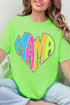 Wild Mama Bright Leopard Short Sleeve Relaxed Fit T-Shirt