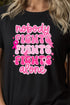 Nobody Fights Alone Pink Ribbon Short Sleeve Relaxed Fit T-Shirt