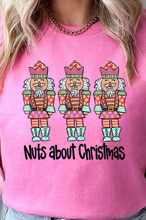 Nuts About Christmas Short Sleeve Relaxed Fit T-Shirt