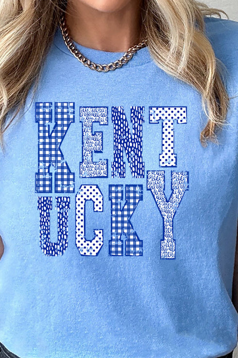 Patchwork Kentucky Short Sleeve Relaxed Fit T-Shirt
