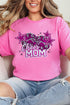 Pink Cheer Mom Short Sleeve Relaxed Fit T-Shirt