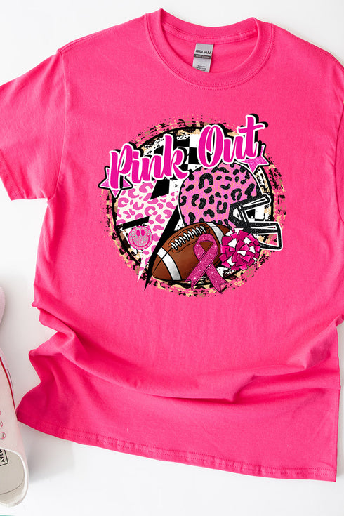 Pink Out Leopard Short Sleeve Relaxed Fit T-Shirt