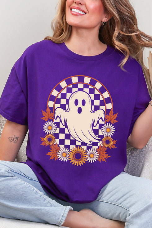 Checkered Haunt Short Sleeve Relaxed Fit T-Shirt