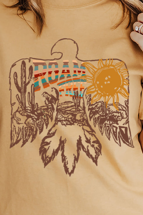 Roam Free Desert Thunderbird Short Sleeve Relaxed Fit T-Shirt