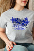 Royal Blue Cheer Mom Short Sleeve Relaxed Fit T-Shirt
