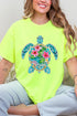 Seaside Sparkle Turtle Short Sleeve Relaxed Fit T-Shirt