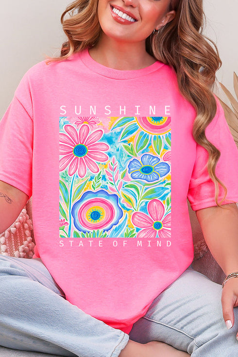 Sunshine State Of Mind Short Sleeve Relaxed Fit T-Shirt