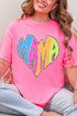 Wild Mama Bright Leopard Short Sleeve Relaxed Fit T-Shirt