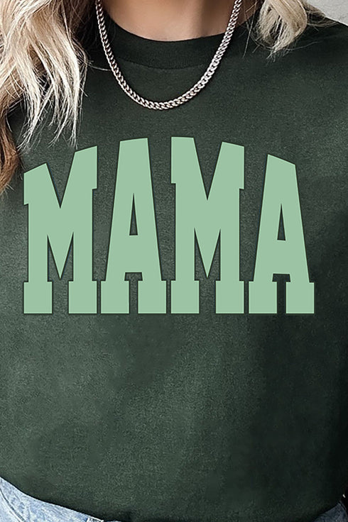 Sage Arched Mama Short Sleeve Relaxed Fit T-Shirt
