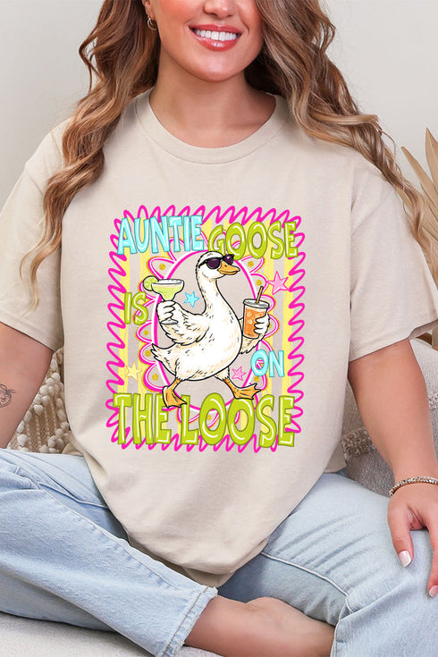 Auntie Goose On The Loose Short Sleeve Relaxed Fit T-Shirt