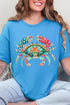 Seaside Sparkle Crab Short Sleeve Relaxed Fit T-Shirt
