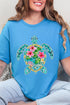 Seaside Sparkle Turtle Short Sleeve Relaxed Fit T-Shirt