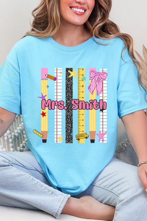 Personalized Teachers Rule Short Sleeve Relaxed Fit T-Shirt