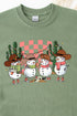 Snow Country Western Christmas Short Sleeve Relaxed Fit T-Shirt