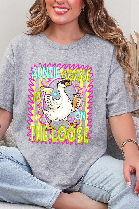 Auntie Goose On The Loose Short Sleeve Relaxed Fit T-Shirt