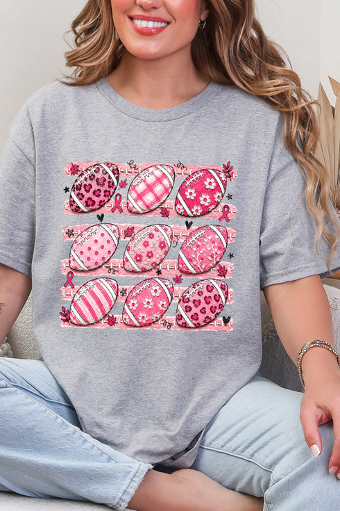 Painted Touchdowns For Hope Short Sleeve Relaxed Fit T-Shirt