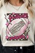Stars And Bolt Football Mama Short Sleeve Relaxed Fit T-Shirt
