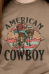 Vintage American Cowboy Short Sleeve Relaxed Fit T-Shirt