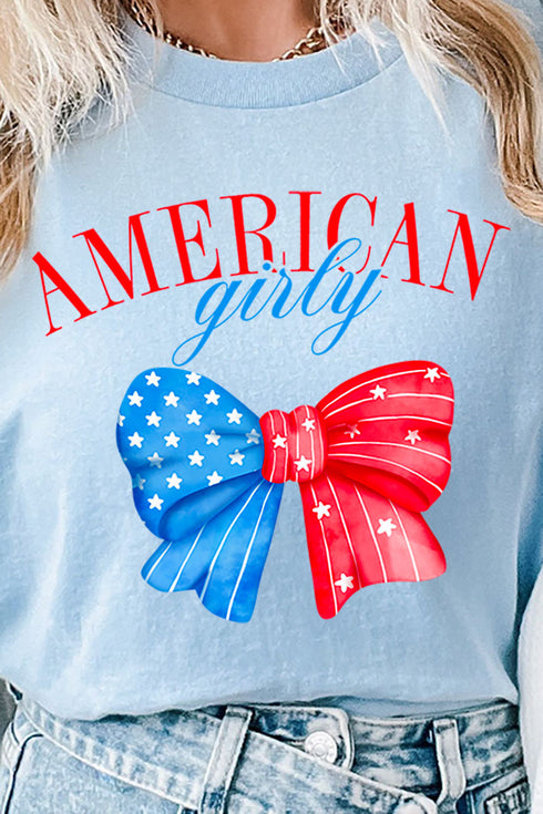 American Girly Short Sleeve Relaxed Fit T-Shirt