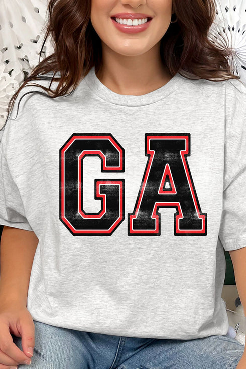 Block GA Short Sleeve Relaxed Fit T-Shirt