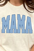 Blue Arched Mama Short Sleeve Relaxed Fit T-Shirt
