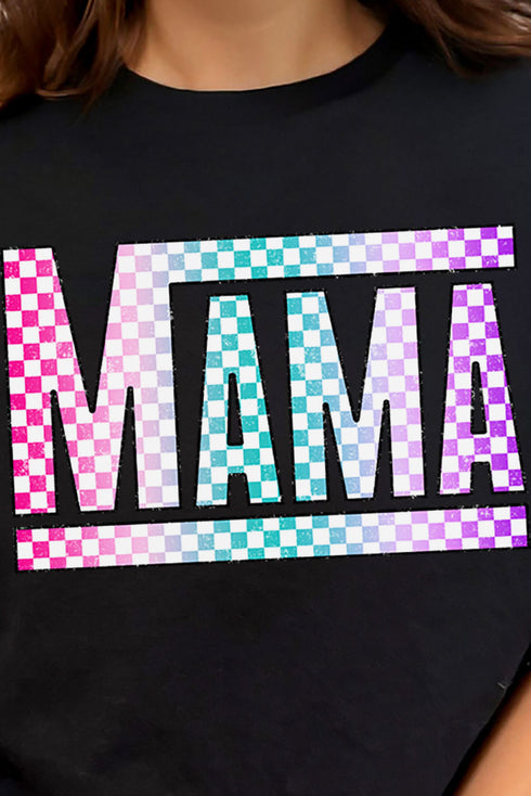 Check It Out Colorful Mama Short Sleeve Relaxed Fit T-Shirt