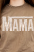 Check It Out Mama Beige Short Sleeve Relaxed Fit T-Shirt
