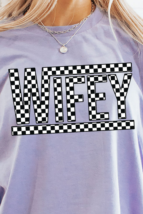 Check It Out Wifey Short Sleeve Relaxed Fit T-Shirt