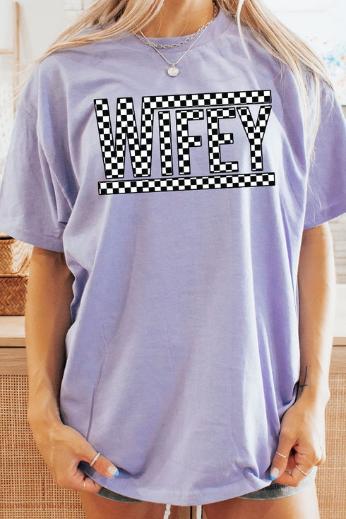 Check It Out Wifey Short Sleeve Relaxed Fit T-Shirt