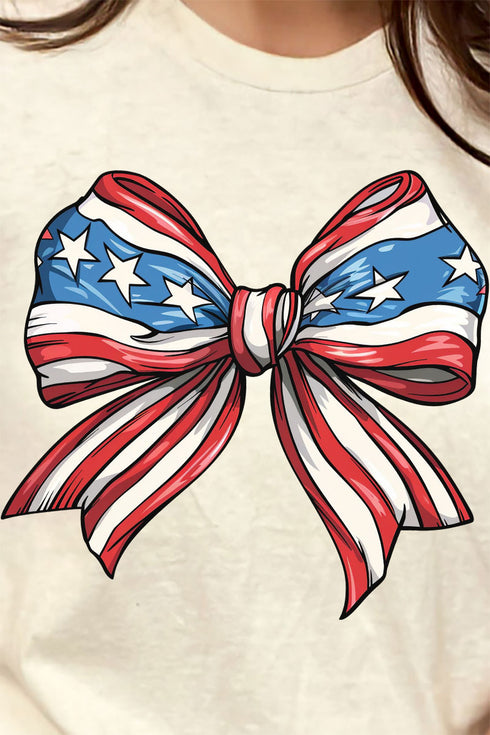 Coquette USA Bow Short Sleeve Relaxed Fit T-Shirt
