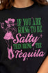 Cowgirl And Tequila Short Sleeve Relaxed Fit T-Shirt