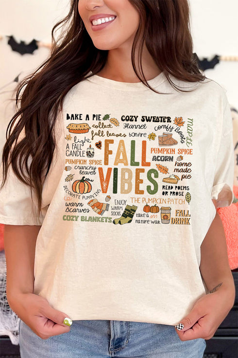 Cozy Fall Vibes Short Sleeve Relaxed Fit T-Shirt