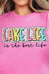 Dalmatian Dots Lake Life Is the Best Life Short Sleeve Relaxed Fit T-Shirt