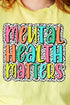 Dalmatian Dots Mental Health Matters Short Sleeve Relaxed Fit T-Shirt