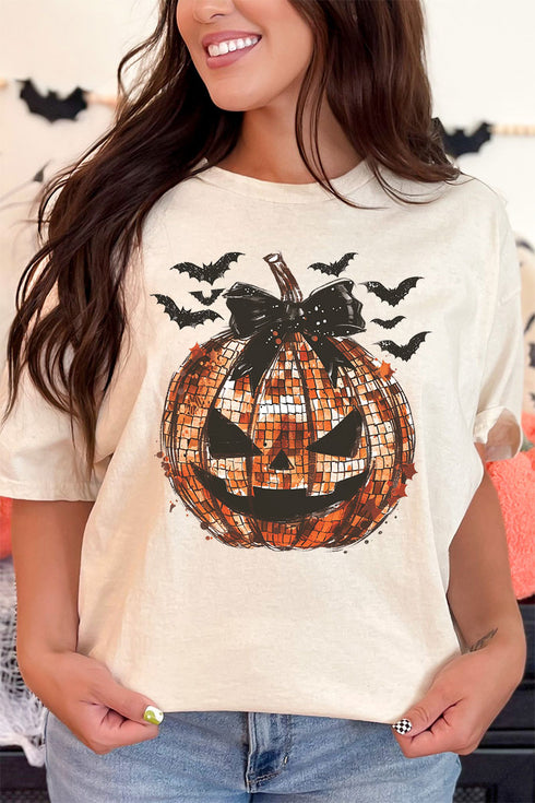 Disco Jack-O-Lantern Short Sleeve Relaxed Fit T-Shirt