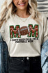Faux Embroidery Football Mom Transfer Short Sleeve Relaxed Fit T-Shirt
