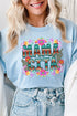 Faux Embroidery Mamacita Transfer Short Sleeve Relaxed Fit T-Shirt