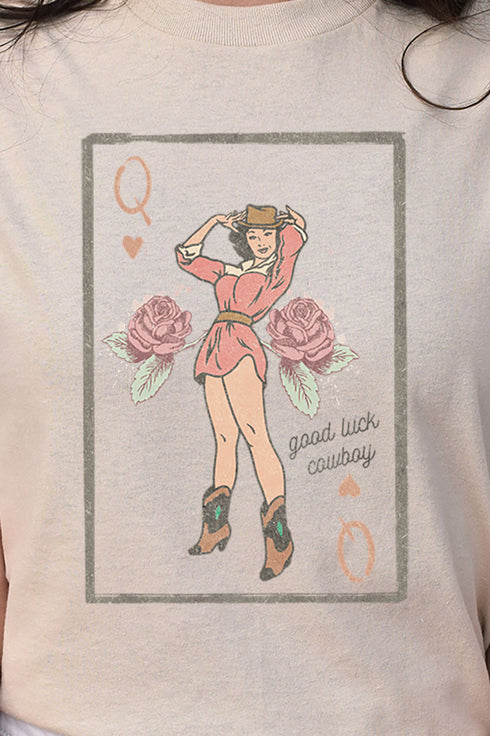 Good Luck Cowboy Short Sleeve Relaxed Fit T-Shirt