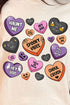 Halloween Candy Hearts Short Sleeve Relaxed Fit T-Shirt
