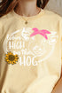 High On The Hog Short Sleeve Relaxed Fit T-Shirt