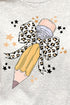 Leopard Coquette Pencil Short Sleeve Relaxed Fit T-Shirt