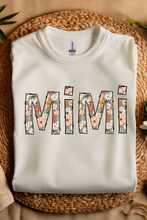 Floral Boho MiMi Short Sleeve Relaxed Fit T-Shirt