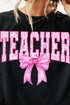 Pink Chinoiserie Teacher Short Sleeve Relaxed Fit T-Shirt