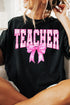 Pink Chinoiserie Teacher Short Sleeve Relaxed Fit T-Shirt